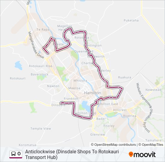 O bus Line Map