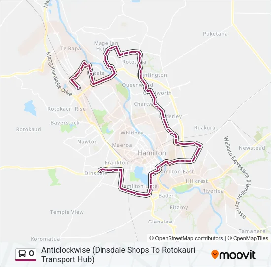 O Bus Line Map