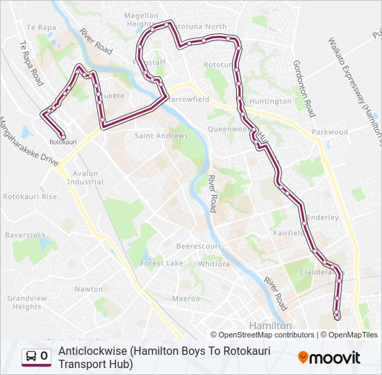 O bus Line Map