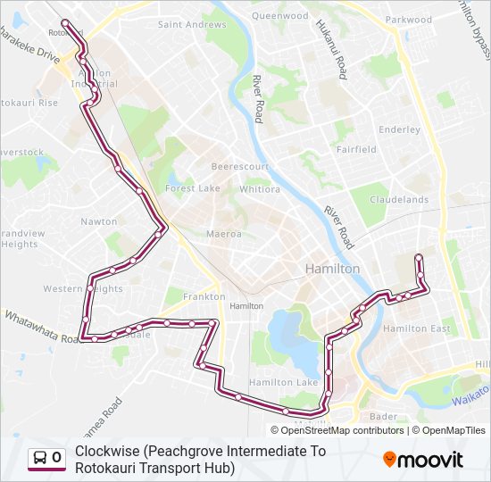 O bus Line Map