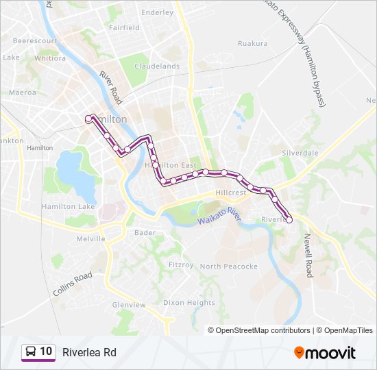 10 bus Line Map