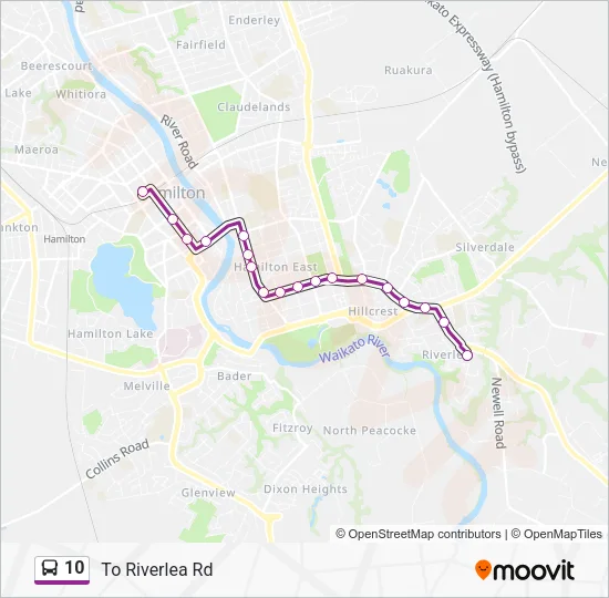 10 Bus Line Map