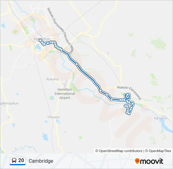20 Bus Line Map