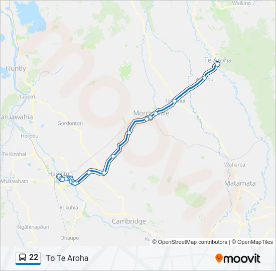 22 Bus Line Map