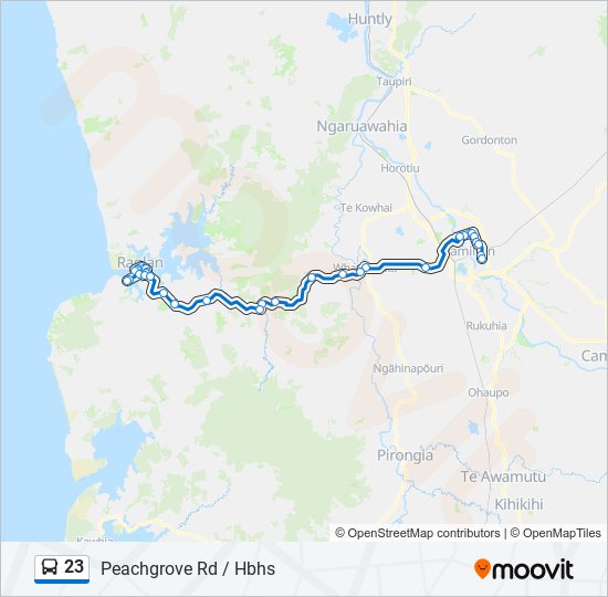 23 bus Line Map