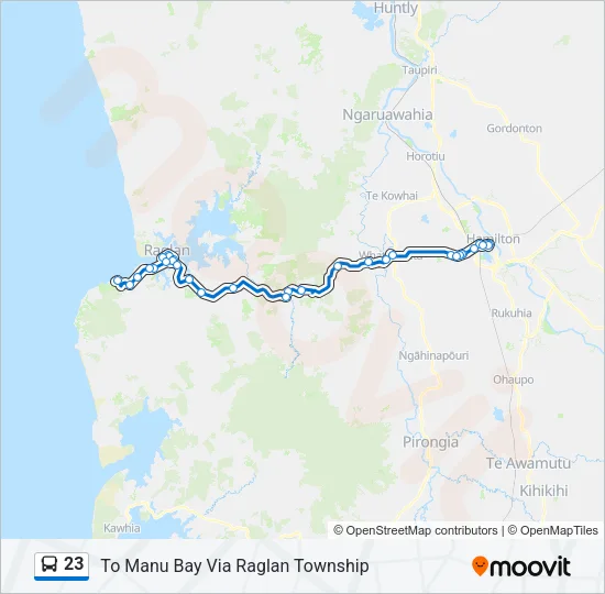 23 Bus Line Map
