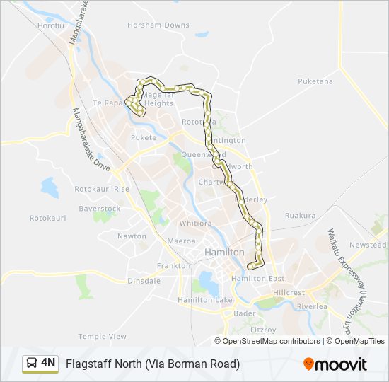 4N bus Line Map