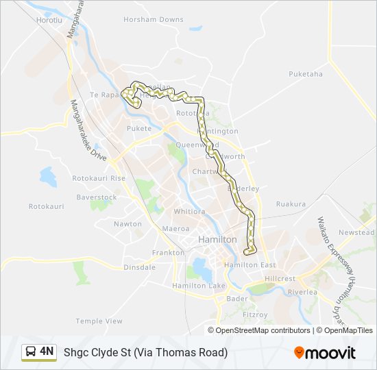 4N bus Line Map