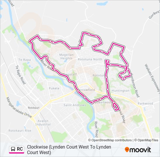 RC bus Line Map