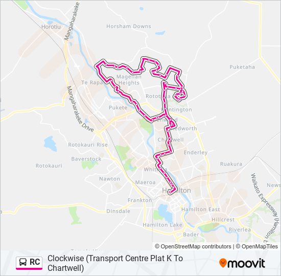 RC bus Line Map