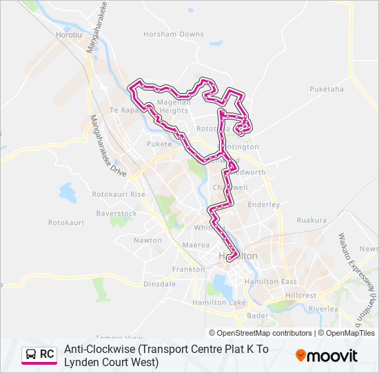 RC bus Line Map