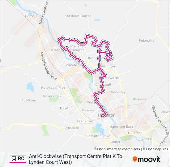 RC Bus Line Map