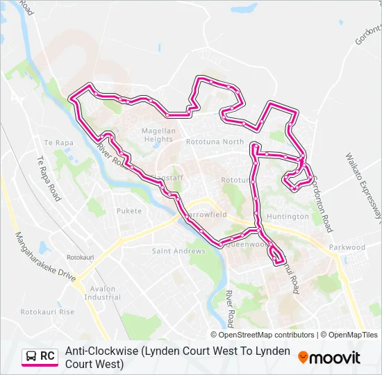 RC Bus Line Map