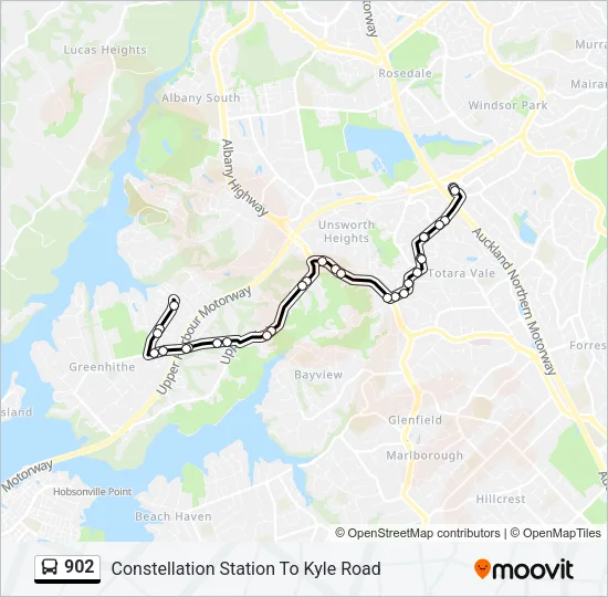 902 Bus Line Map