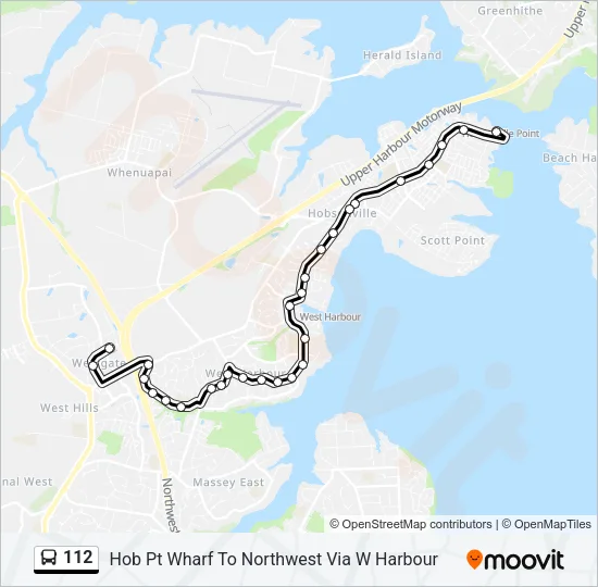 112 Bus Line Map