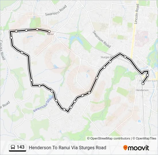 143 Route: Schedules, Stops & Maps - Henderson To Ranui Via Sturges ...
