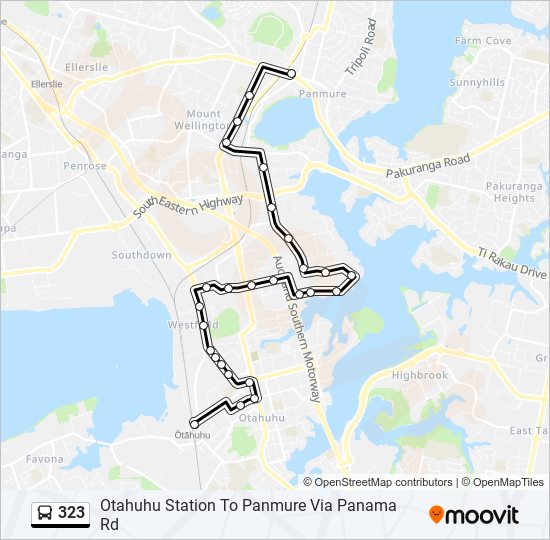 323 bus Line Map