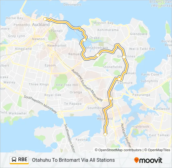 RBE Bus Line Map