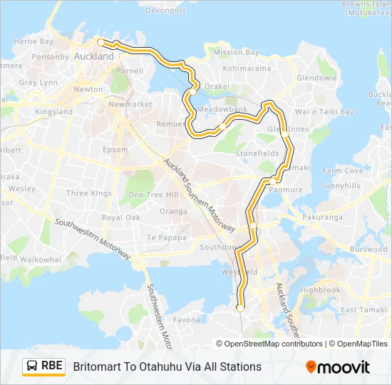 RBE Bus Line Map