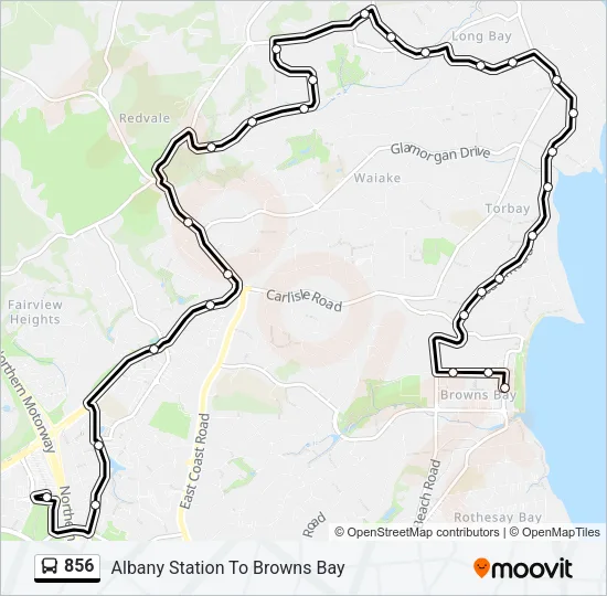 856 Bus Line Map