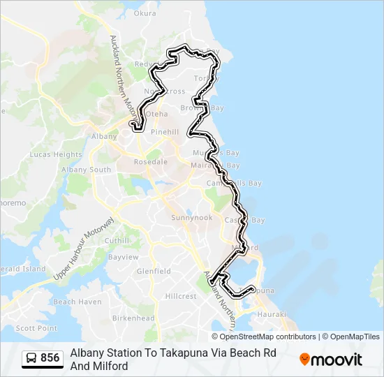 856 Bus Line Map