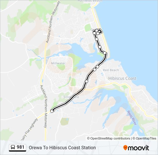 981 Bus Line Map