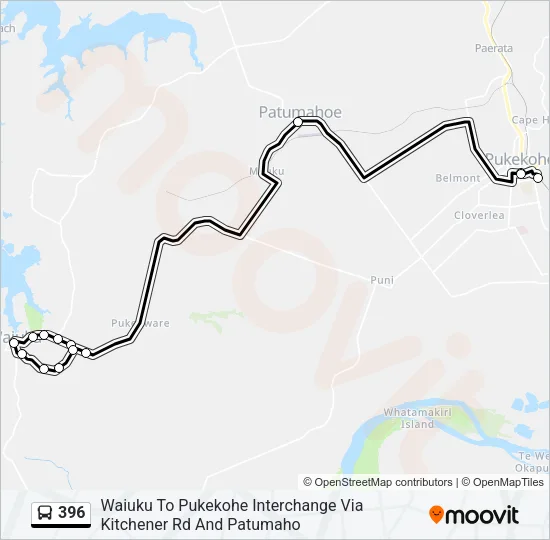 396 Bus Line Map