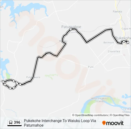 396 Bus Line Map