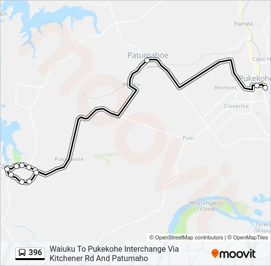 396 Bus Line Map