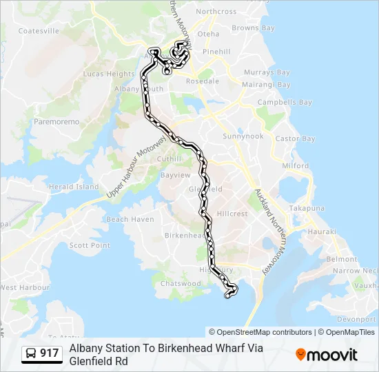 917 Bus Line Map