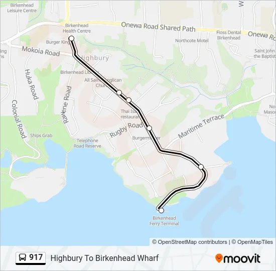 917 Bus Line Map