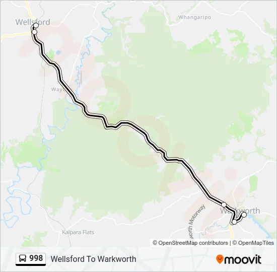 998 Bus Line Map