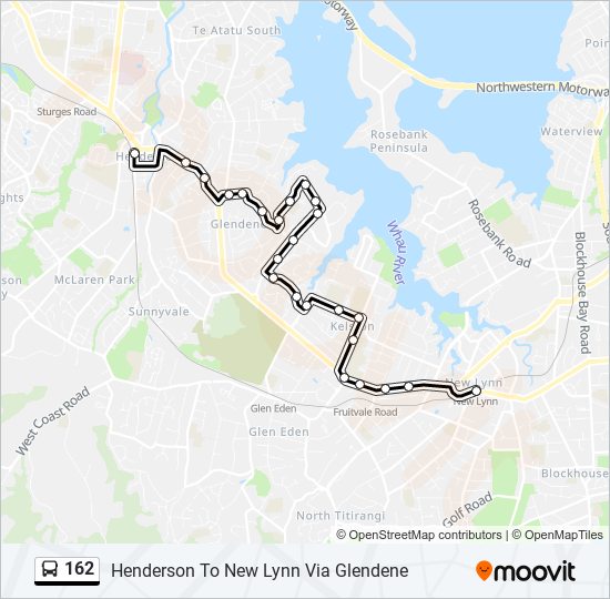 162 bus Line Map