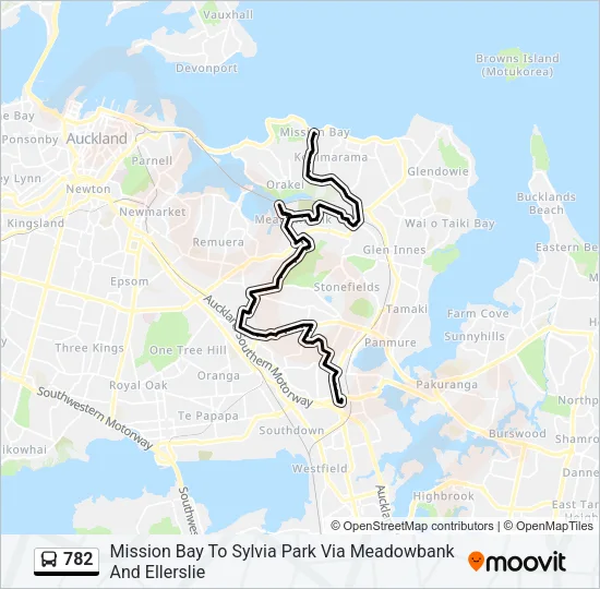 782 Bus Line Map