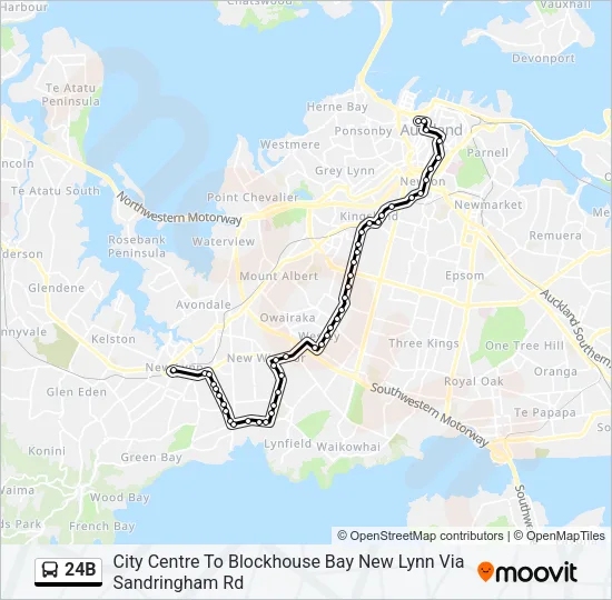 24B Bus Line Map
