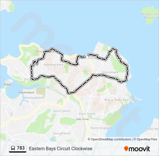 St Heliers Auckland Map 783 Route: Schedules, Stops & Maps - St Heliers (Updated)