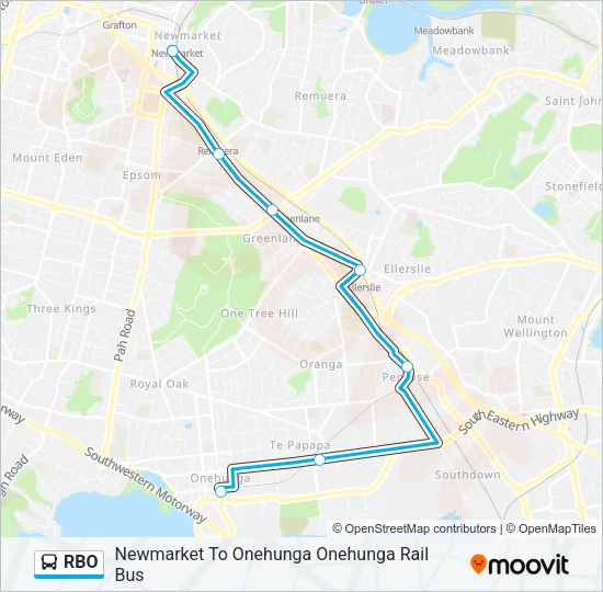 RBO Bus Line Map