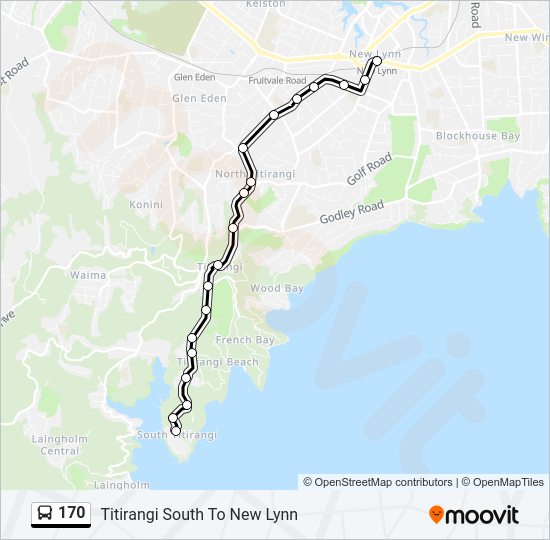 170 Bus Line Map