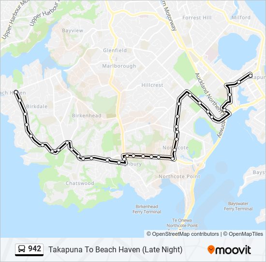 942 Bus Line Map