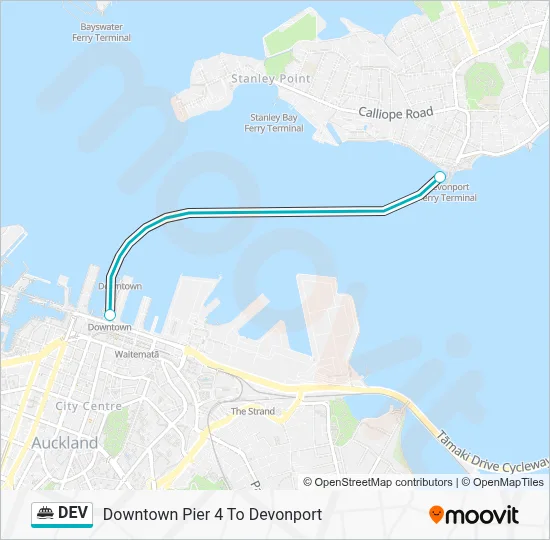 DEV Ferry Line Map