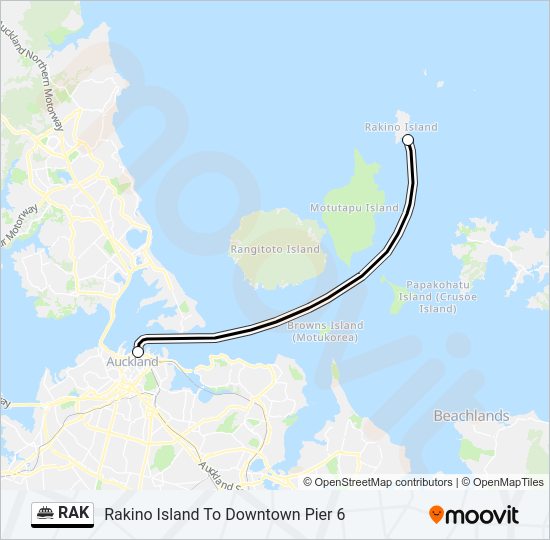 RAK Ferry Line Map