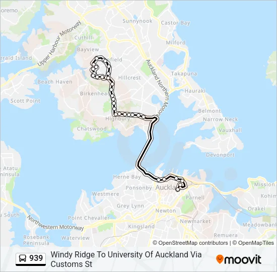 939 Bus Line Map