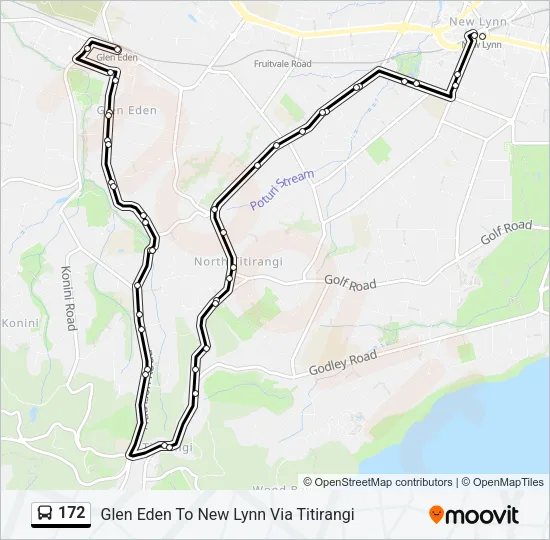 172 Bus Line Map
