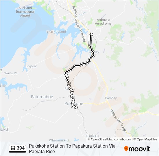 394 bus Line Map