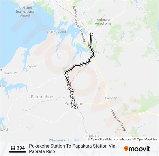 394 Bus Line Map