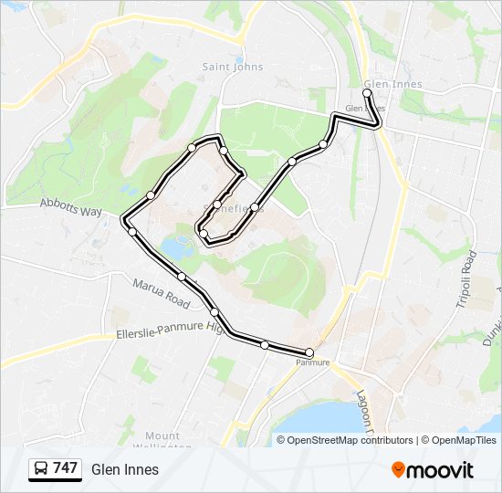 747 Route Schedules, Stops & Maps Glen Innes (Updated)