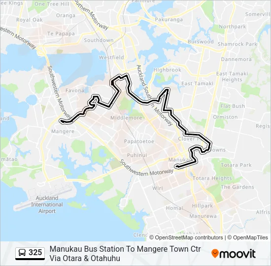 325 Bus Line Map
