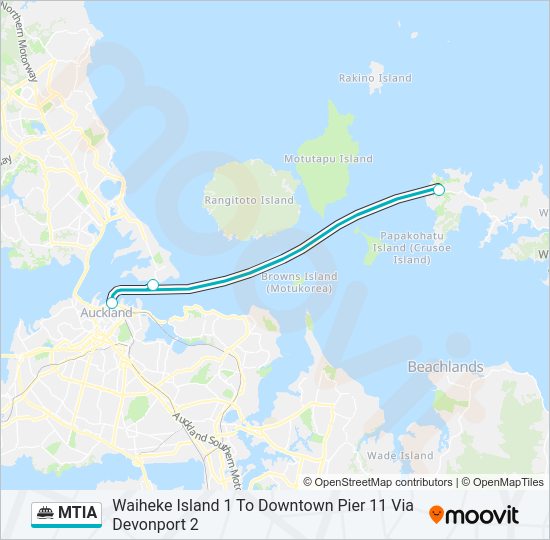 MTIA Ferry Line Map