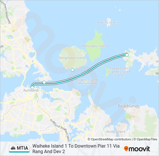 MTIA Ferry Line Map