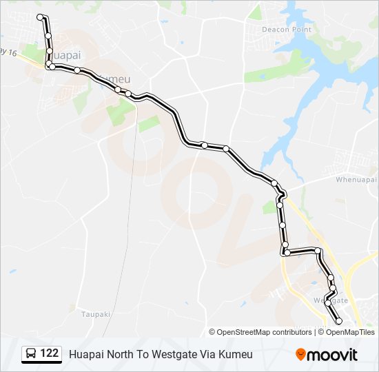 122 bus Line Map